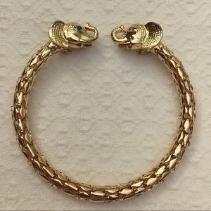 Lilly Pulitzer Elephant Heads Cuff Bracelet